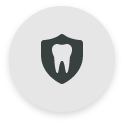 Tooth on a shield icon