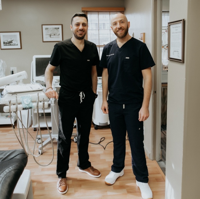 Putnam dentists Doctor Yazan Zakhem and Doctor Moaz Zanbarakji